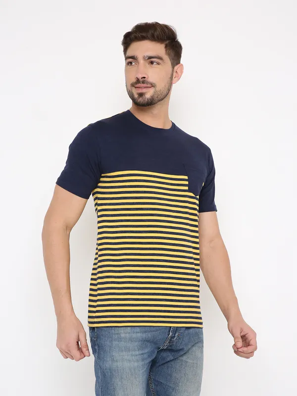 YELLOW_HORIZON_STRIPPED_TEE