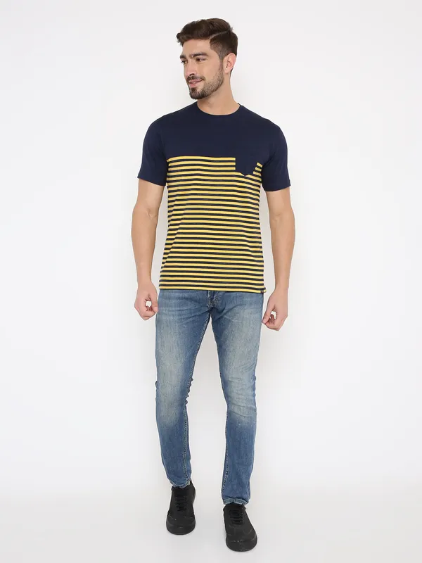YELLOW_HORIZON_STRIPPED_TEE