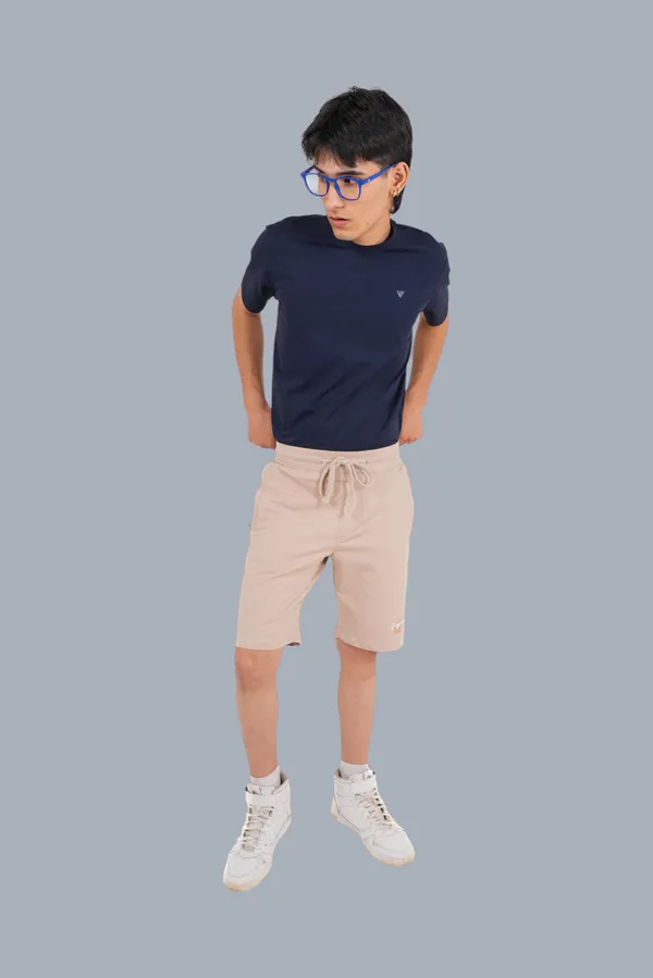 Beige_Premium_Cotton_Stretch_Shorts_For_Men