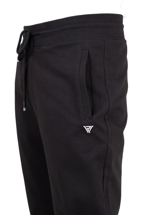 Black_Polyester_Elastane_Track_Pants_For_Men
