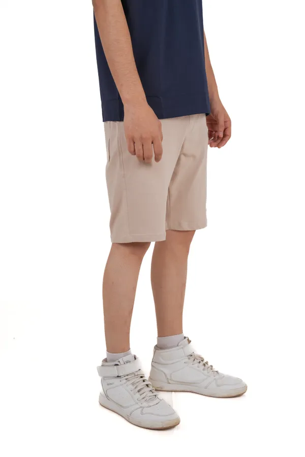 Beige_Premium_Cotton_Stretch_Shorts_For_Men