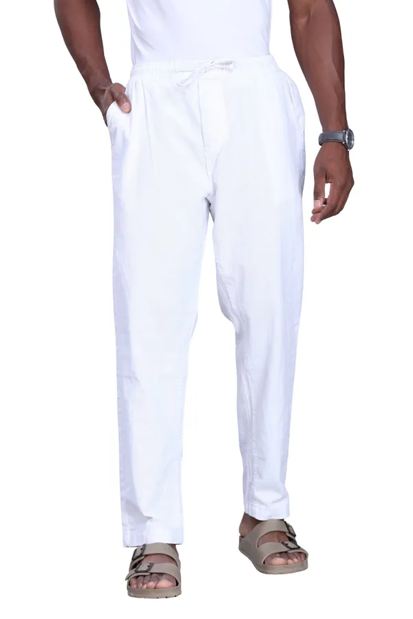 White_Cotton_Relaxed_Fit_Pajama_For_Men