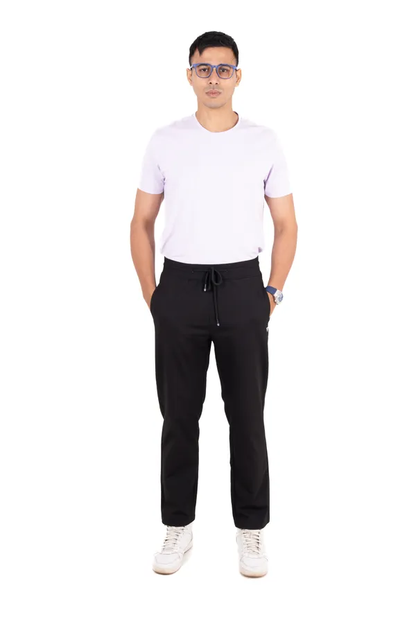 Black_Polyester_Elastane_Track_Pants_For_Men