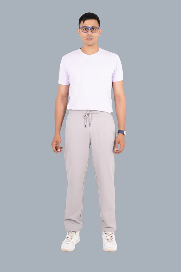 Light_Grey_Polyester_Elastane_Track_Pants_For_Men