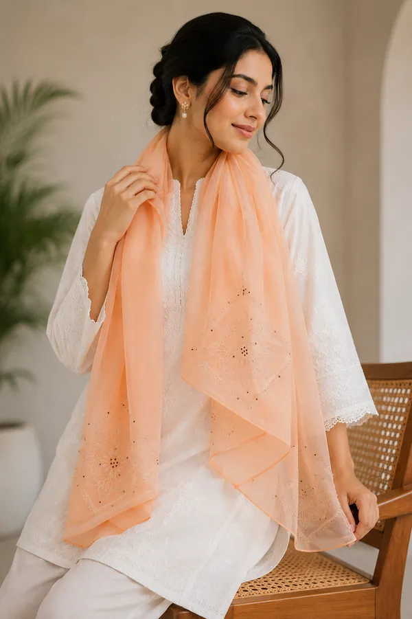 Organza_Peachy_Gold_Stole_|_Stoles_are_there_to_provide_the_sense_of_extra_elegance_in_your_styling.