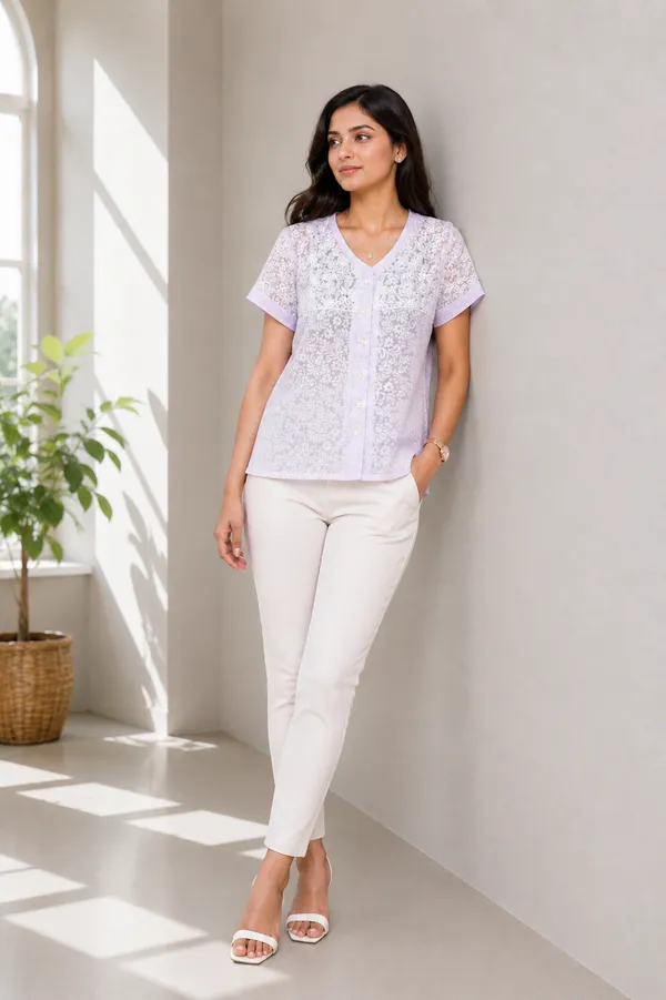 Summer_love_Lavender_Brasso_Top_with_white_chikankari_and_mukaish_detailing