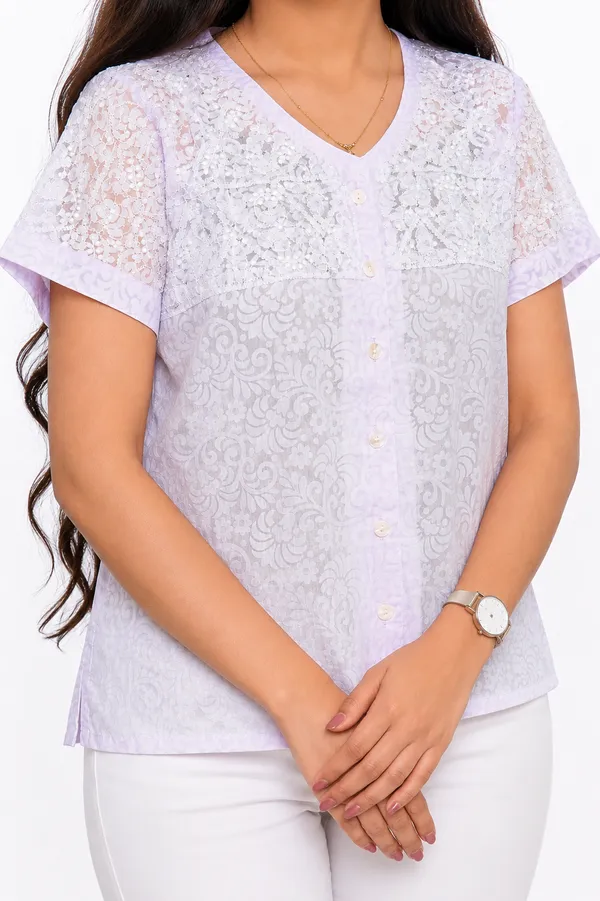 Summer_love_Lavender_Brasso_Top_with_white_chikankari_and_mukaish_detailing
