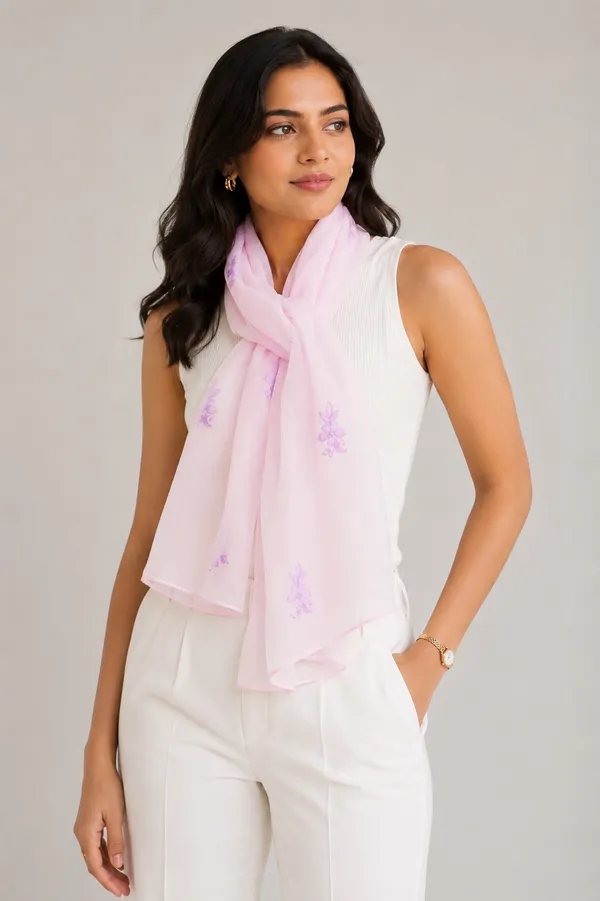 Light_Pink_Organza_Stole_With_Chikankari_Embroidery_|_Stoles_are_there_to_provide_the_sense_extra_elegance_in_your_styling