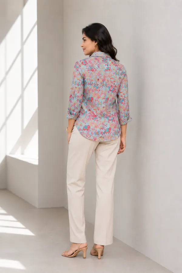 Upvan_printed_chikankari_embroidered_chinon_shirt