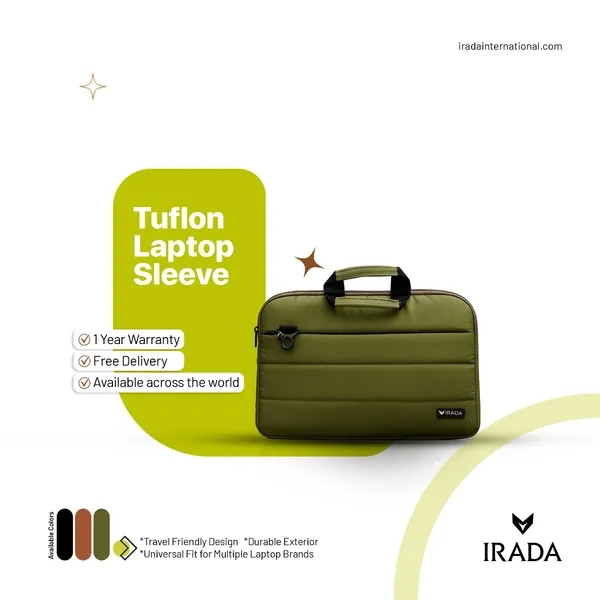Olive_Green_Teflon_Laptop_Sleeve_For_Unisex
