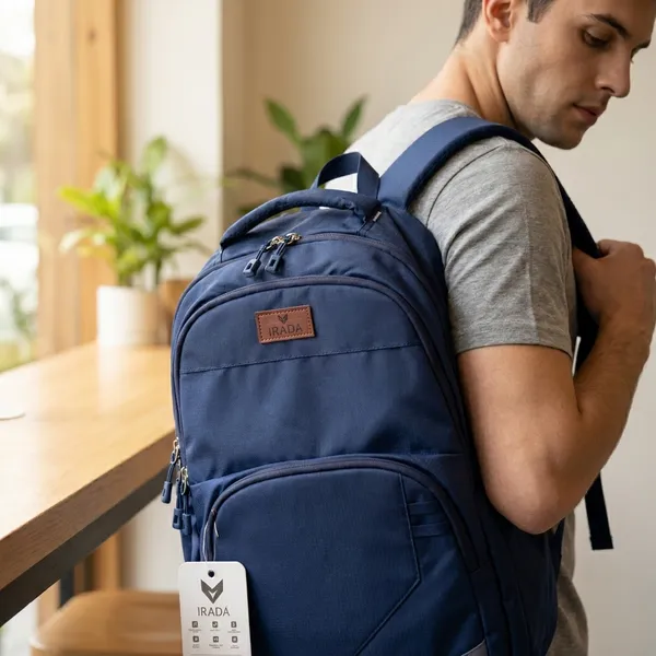 Navy_Blue_&_Grey_Synthetic_Polyester_Backpack_For_Unisex