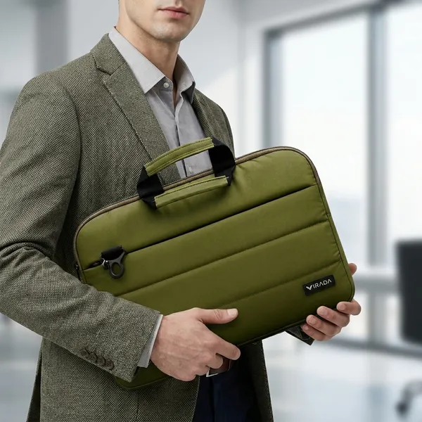 Olive_Green_Teflon_Laptop_Sleeve_For_Unisex