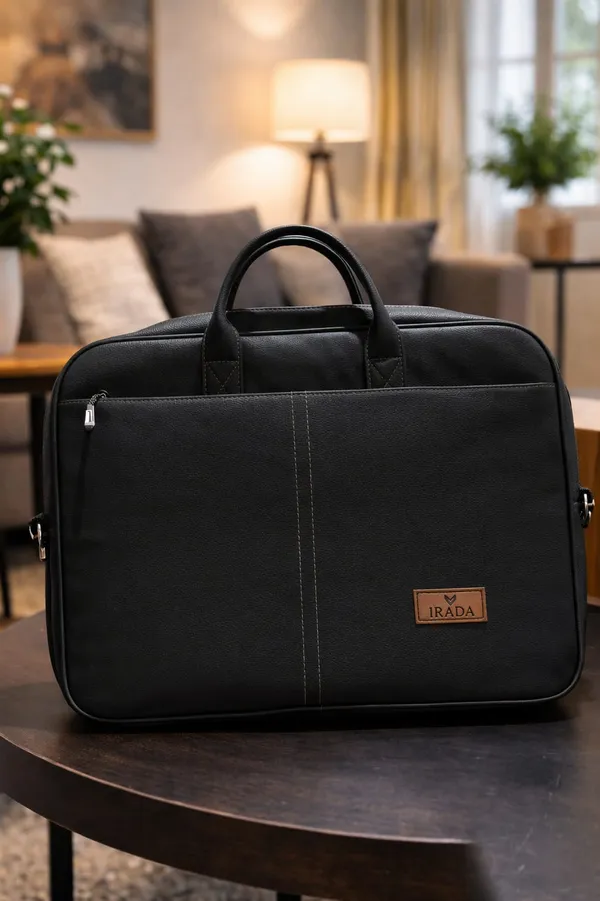 Black_Synthetic_Leather_Laptop_Sleeve_For_Unisex