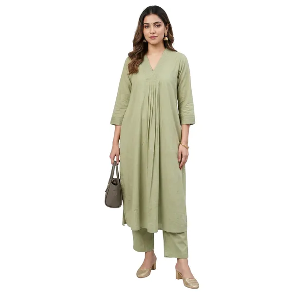 Women_S_Cotton_Kurti_With_Pant_Set