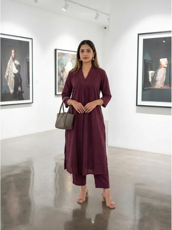Women_S_Cotton_Kurti_And_Pant_Co_Ord_Set