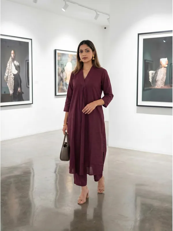 Women_S_Cotton_Kurti_And_Pant_Co_Ord_Set