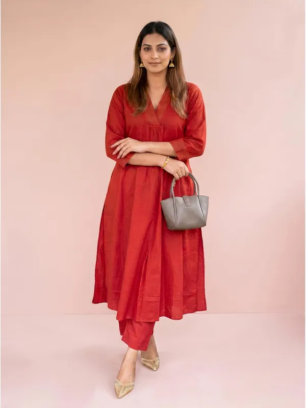 Women_S_Cotton_Kurti_And_Pant_Co_Ord_Set