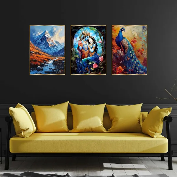 Fab_Craft_Studio_Set_Of_Three_Wall_Paintings_For_Wall_Dacoration_Golden_Framed_Wall_Paintings_For_Living_Room_Bedroom_Wall_Art_For_Home_Decoration_Office_Wall_Decor_24X18_Inch_Ch_Gd3_1