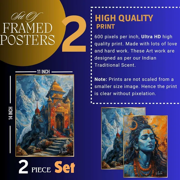 Fab_Craft_Studio_Set_Of_Two_Wall_Paintings_For_Wall_Dacoration_Golden_Framed_Wall_Paintings_For_Living_Room_Bedroom_Wall_Art_For_Home_Decoration_Office_Wall_Decor_14X11_Inch_Ch_Gd2_7