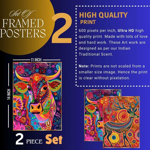 Fab_Craft_Studio_Set_Of_Two_Wall_Paintings_For_Wall_Dacoration_Golden_Framed_Wall_Paintings_For_Living_Room_Bedroom_Wall_Art_For_Home_Decoration_Office_Wall_Decor_14X11_Inch_Ch_Gd2_8