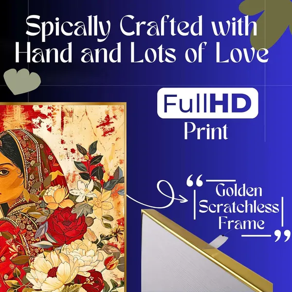 Fab_Craft_Studio_Set_Of_Two_Wall_Paintings_For_Wall_Dacoration_Golden_Framed_Wall_Paintings_For_Living_Room_Bedroom_Wall_Art_For_Home_Decoration_Office_Wall_Decor_14X11_Inch_Ch_Gd2_3