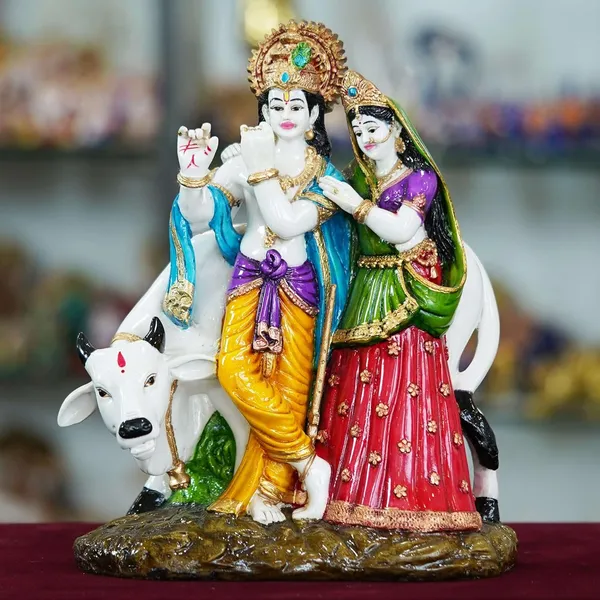 Radha_Krishna_With_Cow_Resin_Sculpture