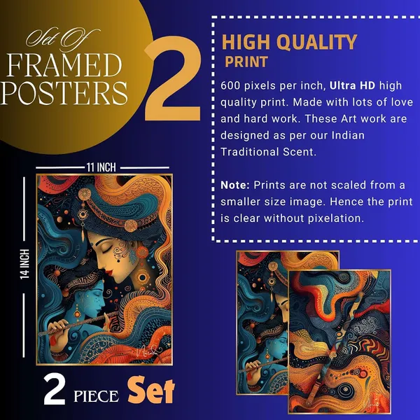 Fab_Craft_Studio_Set_Of_Two_Wall_Paintings_For_Wall_Dacoration_Golden_Framed_Wall_Paintings_For_Living_Room_Bedroom_Wall_Art_For_Home_Decoration_Office_Wall_Decor_14X11_Inch_Ch_Gd2_6
