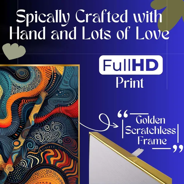 Fab_Craft_Studio_Set_Of_Two_Wall_Paintings_For_Wall_Dacoration_Golden_Framed_Wall_Paintings_For_Living_Room_Bedroom_Wall_Art_For_Home_Decoration_Office_Wall_Decor_14X11_Inch_Ch_Gd2_6
