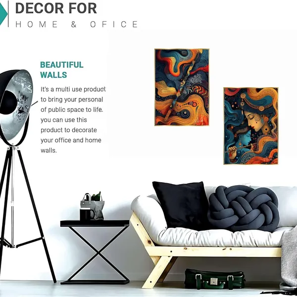 Fab_Craft_Studio_Set_Of_Two_Wall_Paintings_For_Wall_Dacoration_Golden_Framed_Wall_Paintings_For_Living_Room_Bedroom_Wall_Art_For_Home_Decoration_Office_Wall_Decor_14X11_Inch_Ch_Gd2_6