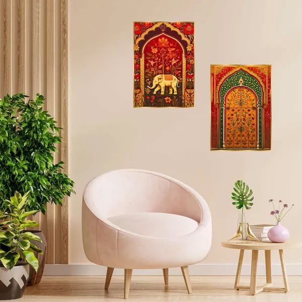 Fab_Craft_Studio_Set_Of_Two_Wall_Paintings_For_Wall_Dacoration_Golden_Framed_Wall_Paintings_For_Living_Room_Bedroom_Wall_Art_For_Home_Decoration_Office_Wall_Decor_14X11_Inch_Ch_Gd2_18