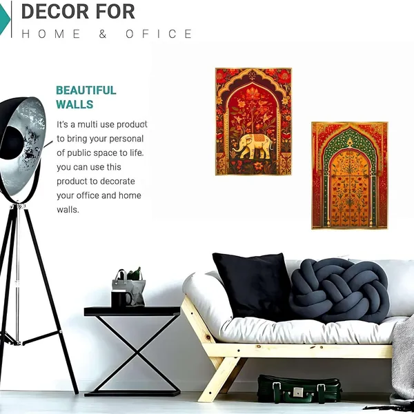 Fab_Craft_Studio_Set_Of_Two_Wall_Paintings_For_Wall_Dacoration_Golden_Framed_Wall_Paintings_For_Living_Room_Bedroom_Wall_Art_For_Home_Decoration_Office_Wall_Decor_14X11_Inch_Ch_Gd2_18
