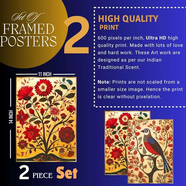 Fab_Craft_Studio_Set_Of_Two_Wall_Paintings_For_Wall_Dacoration_Golden_Framed_Wall_Paintings_For_Living_Room_Bedroom_Wall_Art_For_Home_Decoration_Office_Wall_Decor_14X11_Inch_Ch_Gd2_13