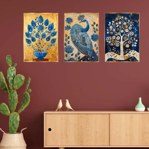 Fab_Craft_Studio_Set_Of_Three_Wall_Paintings_For_Wall_Dacoration_Golden_Framed_Wall_Paintings_For_Living_Room_Bedroom_Wall_Art_For_Home_Decoration_Office_Wall_Decor_24X18_Inch_Ch_Gd3_14