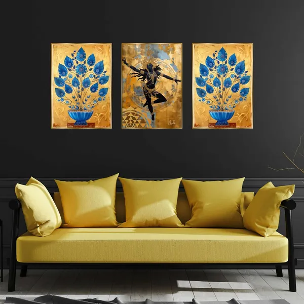 Fab_Craft_Studio_Set_Of_Three_Wall_Paintings_For_Wall_Dacoration_Golden_Framed_Wall_Paintings_For_Living_Room_Bedroom_Wall_Art_For_Home_Decoration_Office_Wall_Decor_24X18_Inch_Ch_Gd3_10