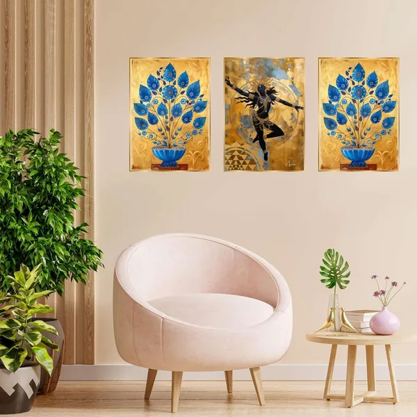Fab_Craft_Studio_Set_Of_Three_Wall_Paintings_For_Wall_Dacoration_Golden_Framed_Wall_Paintings_For_Living_Room_Bedroom_Wall_Art_For_Home_Decoration_Office_Wall_Decor_24X18_Inch_Ch_Gd3_10