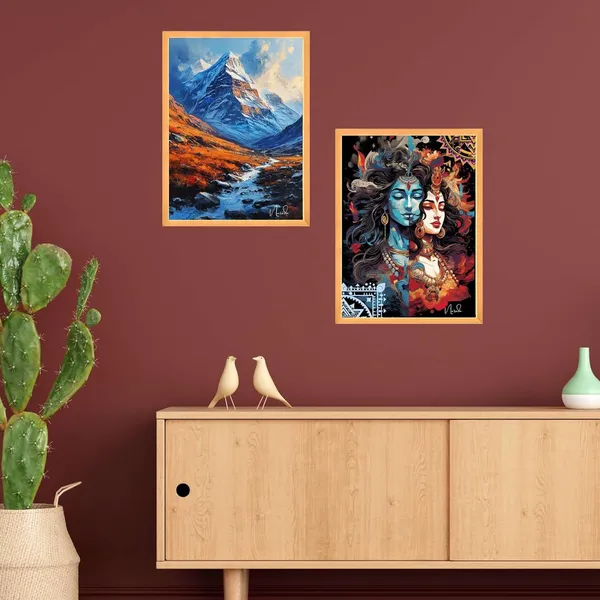 Fab_Craft_Studio_Set_Of_Two_Wall_Paintings_For_Wall_Dacoration_Golden_Framed_Wall_Paintings_For_Living_Room_Bedroom_Wall_Art_For_Home_Decoration_Office_Wall_Decor_14X11_Inch_Ch_Gd2_21