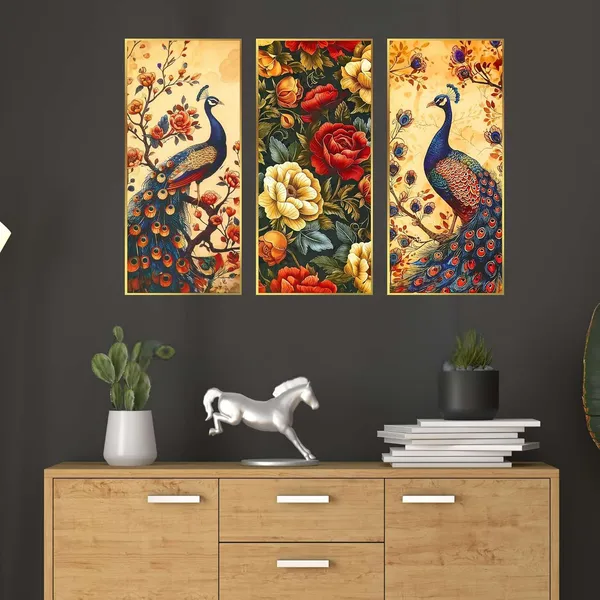 Fab_Craft_Studio_Set_Of_Three_Large_Wall_Paintings_For_Wall_Dacoration_Golden_Framed_Wall_Paintings_For_Living_Room_Bedroom_Wall_Art_For_Home_Decoration_Office_Wall_Decor_14X11_Inch_Ch_Lgd3_5