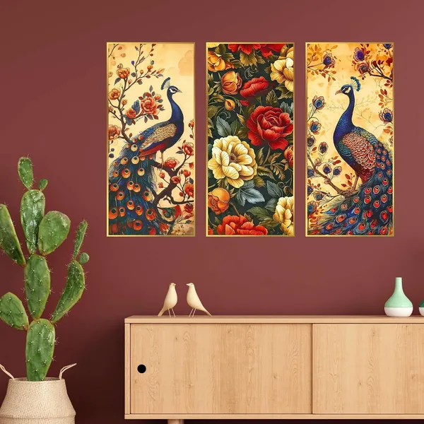 Fab_Craft_Studio_Set_Of_Three_Large_Wall_Paintings_For_Wall_Dacoration_Golden_Framed_Wall_Paintings_For_Living_Room_Bedroom_Wall_Art_For_Home_Decoration_Office_Wall_Decor_14X11_Inch_Ch_Lgd3_5