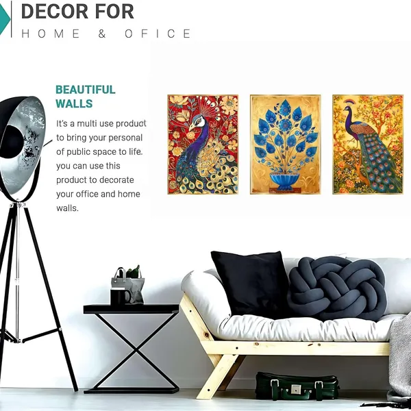 Fab_Craft_Studio_Set_Of_Three_Wall_Paintings_For_Wall_Dacoration_Golden_Framed_Wall_Paintings_For_Living_Room_Bedroom_Wall_Art_For_Home_Decoration_Office_Wall_Decor_24X18_Inch_Ch_Gd3_4