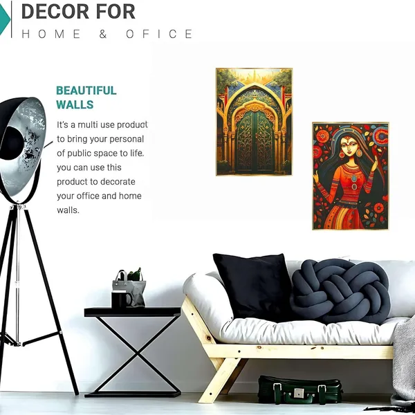 Fab_Craft_Studio_Set_Of_Two_Wall_Paintings_For_Wall_Dacoration_Golden_Framed_Wall_Paintings_For_Living_Room_Bedroom_Wall_Art_For_Home_Decoration_Office_Wall_Decor_14X11_Inch_Ch_Gd2_16