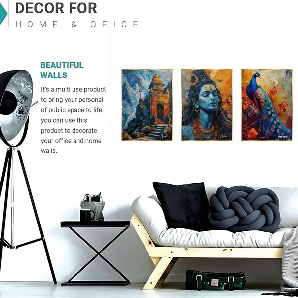 Fab_Craft_Studio_Set_Of_Three_Wall_Paintings_For_Wall_Dacoration_Golden_Framed_Wall_Paintings_For_Living_Room_Bedroom_Wall_Art_For_Home_Decoration_Office_Wall_Decor_24X18_Inch_Ch_Gd3_8