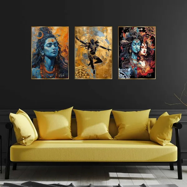 Fab_Craft_Studio_Set_Of_Three_Wall_Paintings_For_Wall_Dacoration_Golden_Framed_Wall_Paintings_For_Living_Room_Bedroom_Wall_Art_For_Home_Decoration_Office_Wall_Decor_18X12_Inch_Ch_Gd3_2