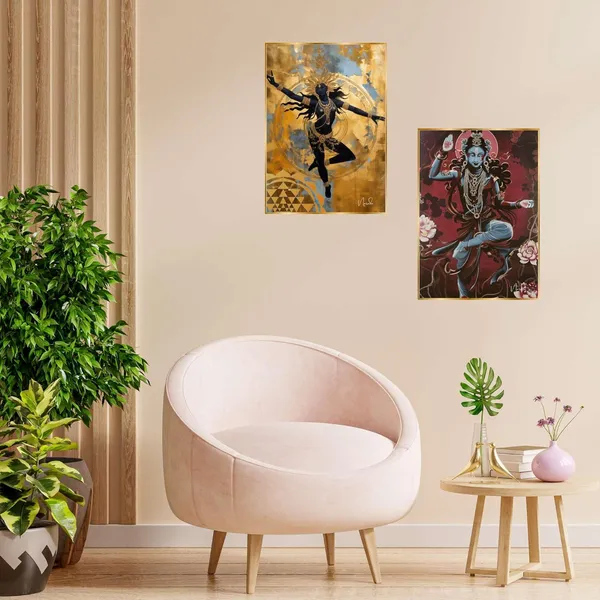 Fab_Craft_Studio_Set_Of_Two_Wall_Paintings_For_Wall_Dacoration_Golden_Framed_Wall_Paintings_For_Living_Room_Bedroom_Wall_Art_For_Home_Decoration_Office_Wall_Decor_14X11_Inch_Ch_Gd2_1
