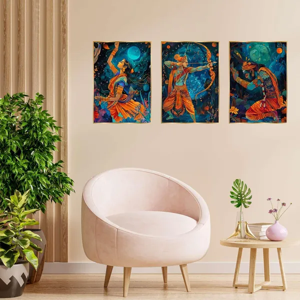 Fab_Craft_Studio_Set_Of_Three_Wall_Paintings_For_Wall_Dacoration_Golden_Framed_Wall_Paintings_For_Living_Room_Bedroom_Wall_Art_For_Home_Decoration_Office_Wall_Decor_18X12_Inch_Ch_Gd3_13