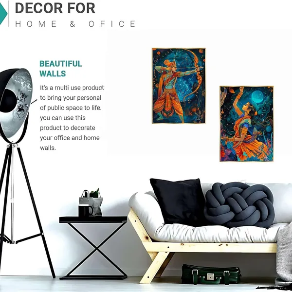 Fab_Craft_Studio_Set_Of_Two_Wall_Paintings_For_Wall_Dacoration_Golden_Framed_Wall_Paintings_For_Living_Room_Bedroom_Wall_Art_For_Home_Decoration_Office_Wall_Decor_14X11_Inch_Ch_Gd2_4