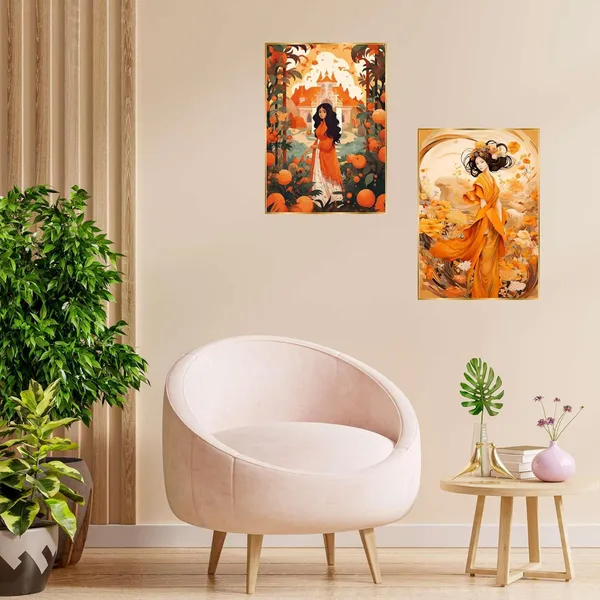Fab_Craft_Studio_Set_Of_Two_Wall_Paintings_For_Wall_Dacoration_Golden_Framed_Wall_Paintings_For_Living_Room_Bedroom_Wall_Art_For_Home_Decoration_Office_Wall_Decor_14X11_Inch_Ch_Gd2_20