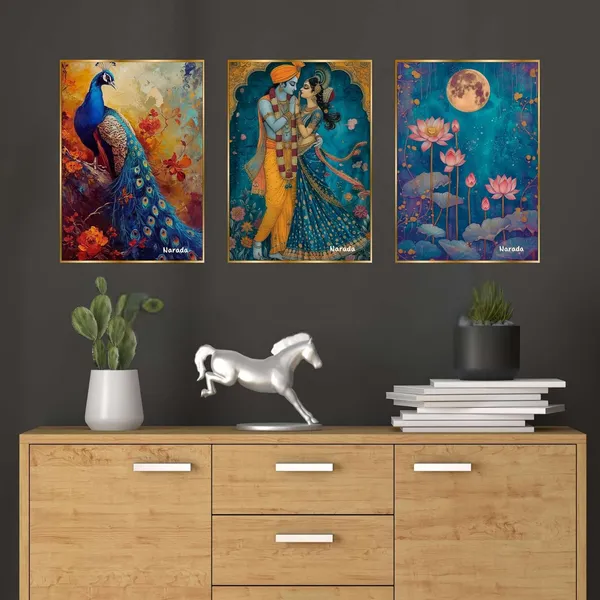 Fab_Craft_Studio_Set_Of_Three_Wall_Paintings_For_Wall_Dacoration_Golden_Framed_Wall_Paintings_For_Living_Room_Bedroom_Wall_Art_For_Home_Decoration_Office_Wall_Decor_24X18_Inch_Ch_Gd3_12