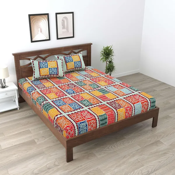 Cotton_Jaipuri_Sanganeri_Print_Bedsheet_Set_With_Pillow_Covers