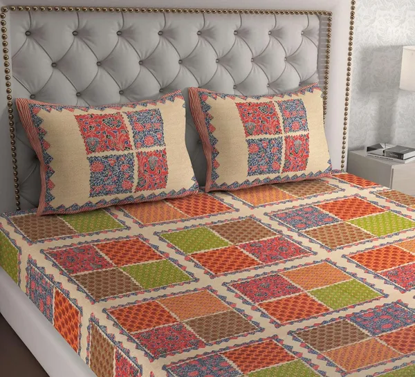 Cotton_Jaipuri_Sanganeri_Print_Bedsheet_Set_With_Pillow_Covers