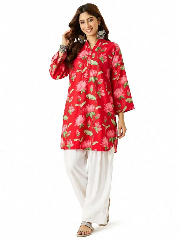 Women_S_Cotton_Kurti_With_Farshi_Salwar